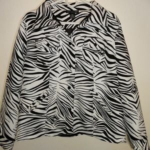 Zebra print jacket